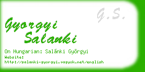 gyorgyi salanki business card