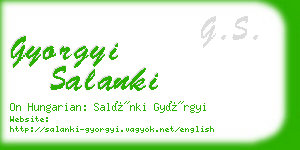 gyorgyi salanki business card